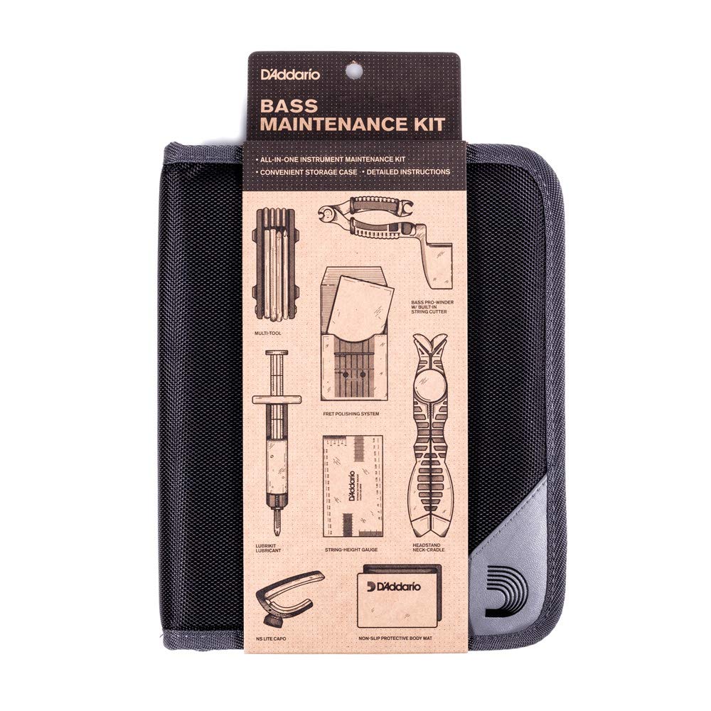 D'Addario Accessories Bass Guitar Maintenance Kit - Bass Tool Kit - Bass Setup Kit - Perfect Kit for Guitar Tech - Image 6