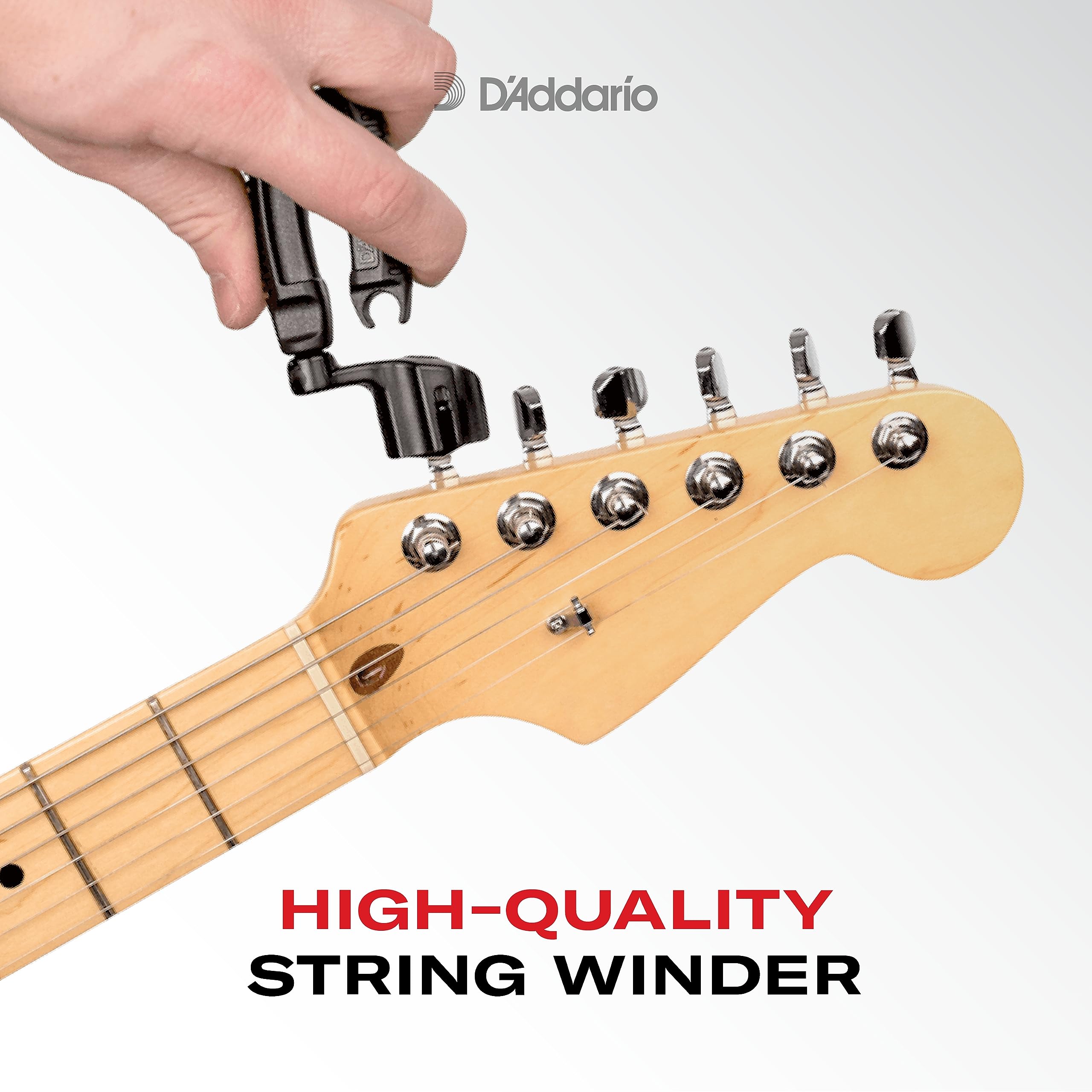 D'Addario Accessories Pro-Winder Guitar String Winder, Cutter, Bridge Pin Puller - All in One Guitar Tool - Black - Image 4