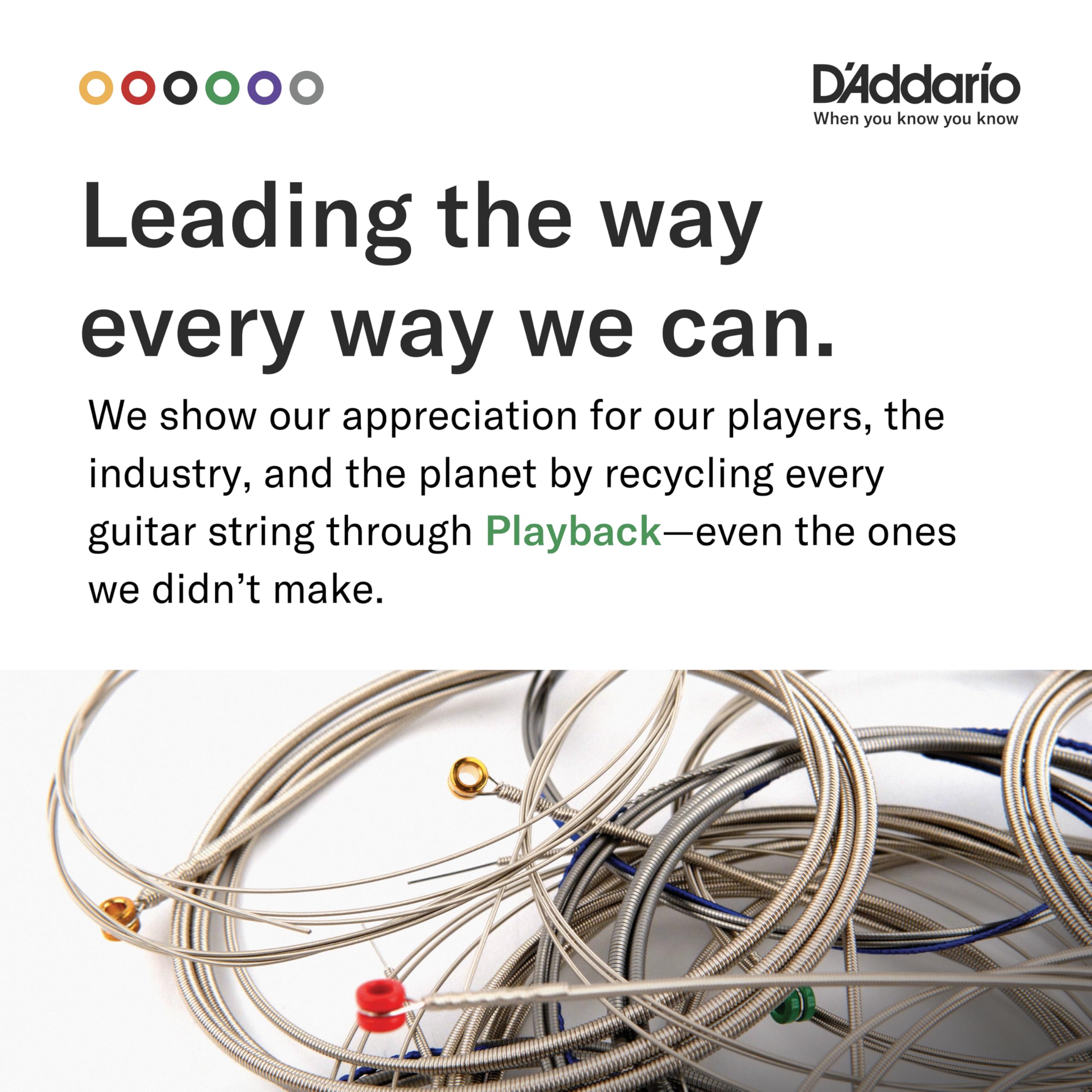 D'Addario Acoustic Guitar Strings, Phosphor Bronze, EJ16-5P, Light Gauge 12-53, 6-String Set, Pack of 5 - Image 6
