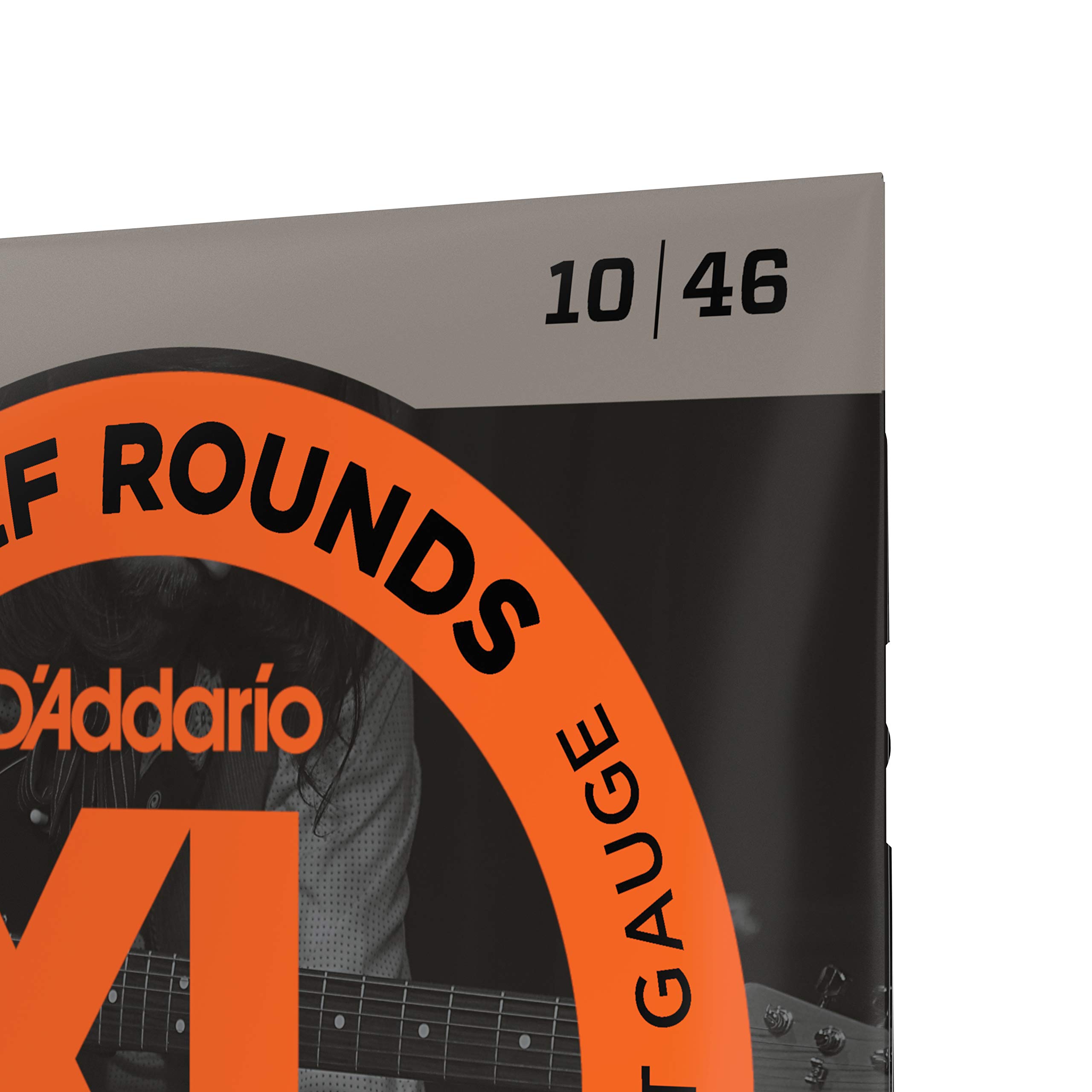 D'Addario EHR310 Half Round Electric Guitar Strings, Regular Light, 10-46 - Image 4