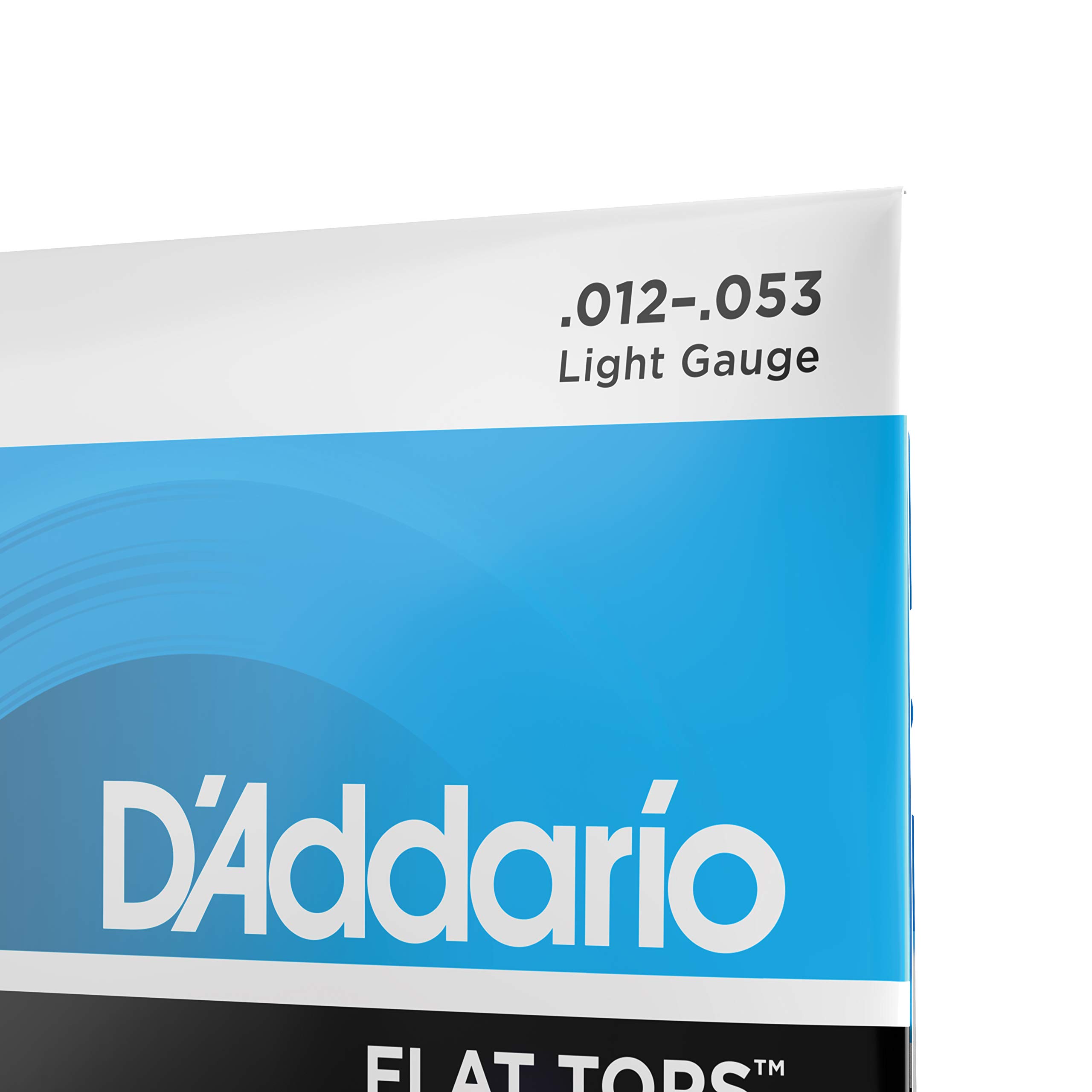 D'Addario Guitar Strings - Acoustic Guitar Strings - Flat Tops Phosphor Bronze - For 6 String Guitar - Warm, Semi-Bright Tone - EFT16 - Light, 12-53 - Image 4