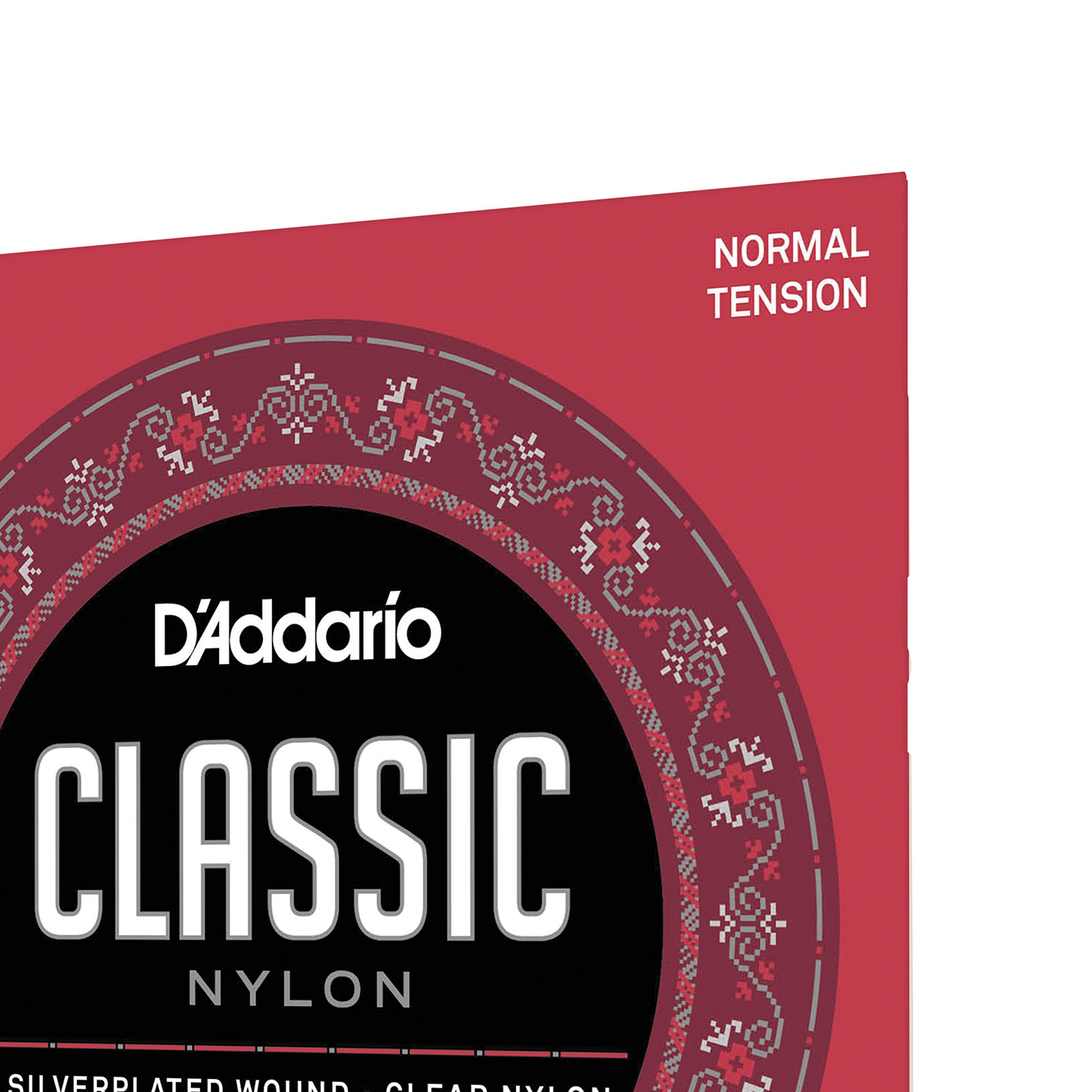D'Addario Student Nylon Classical Guitar Strings, EJ27N, Normal Tension, 6-String Set, Pack of 1 - Image 4