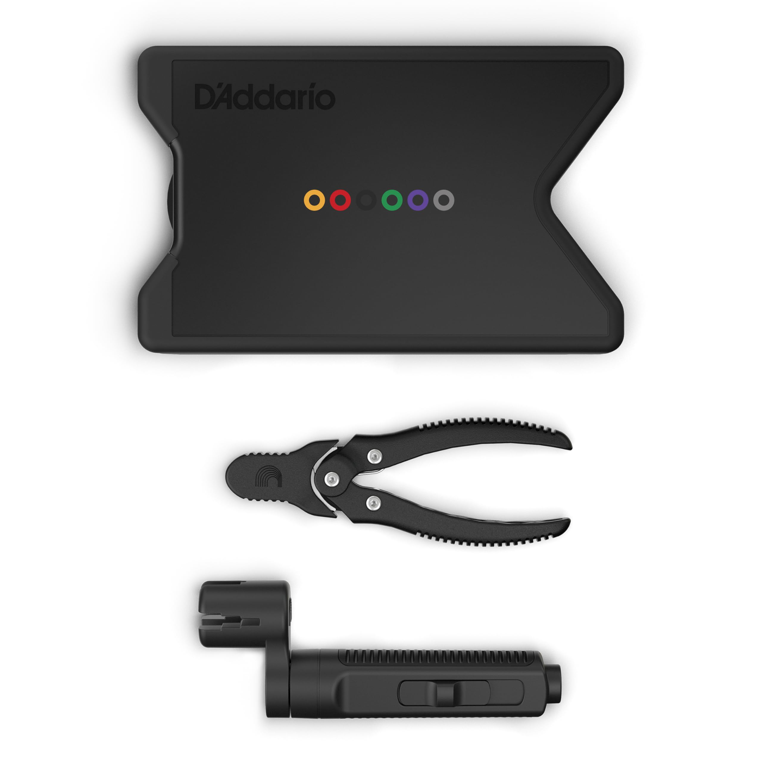 D'Addario Tour Grade Guitar String Changing Kit – Peg Winder/Bridge Pin Puller Tool, Cutter & Storage Case with Built-In Neck Rest – Tools for Setup, Repair, Maintenance - Image 3